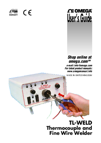 Thumbnail of document Manual - TL-WELD Fine Wire & Thermocouple Welder w/Included Accessories